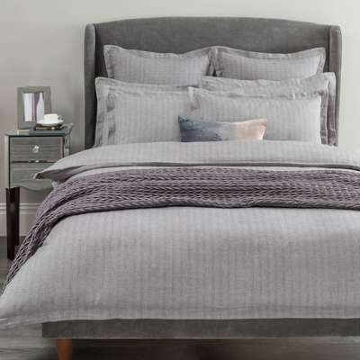 Dunelm - Hotel Herringbone Grey Duvet Cover and Pillowcase Set (King) Dunelm - Hotel Herringbone Grey Duvet Cover and Pillowcase Set (King)
